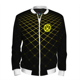 Мужской бомбер 3D с принтом Borussia Dortmund 2018 line в городе Новоалтайск, 100% полиэстер | застегивается на молнию, по бокам два кармана без застежек, по низу бомбера и на воротнике - эластичная резинка | borussia | fc | football | football club | sport | боруссия | спорт | спортивные | униформа | фирменные цвета | фк | футбол | футбольный клуб