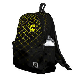 Рюкзак 3D с принтом Borussia Dortmund 2018 line в городе Новоалтайск, 100% полиэстер | лямки с регулируемой длиной, сверху петелька, чтобы рюкзак можно было повесить на вешалку. Основное отделение закрывается на молнию, как и внешний карман. Внутри два дополнительных кармана, один из которых закрывается на молнию. По бокам два дополнительных кармашка | borussia | fc | football | football club | sport | боруссия | спорт | спортивные | униформа | фирменные цвета | фк | футбол | футбольный клуб