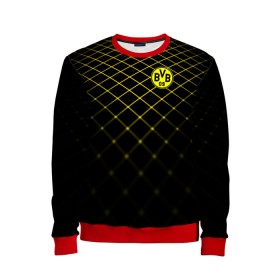 Детский свитшот 3D с принтом Borussia Dortmund 2018 line в городе Новоалтайск, 100% полиэстер | свободная посадка, прямой крой, мягкая тканевая резинка на рукавах и понизу свитшота | Тематика изображения на принте: borussia | fc | football | football club | sport | боруссия | спорт | спортивные | униформа | фирменные цвета | фк | футбол | футбольный клуб