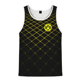 Мужская майка 3D с принтом Borussia Dortmund 2018 line в городе Новоалтайск, 100% полиэстер | круглая горловина, приталенный силуэт, длина до линии бедра. Пройма и горловина окантованы тонкой бейкой | Тематика изображения на принте: borussia | fc | football | football club | sport | боруссия | спорт | спортивные | униформа | фирменные цвета | фк | футбол | футбольный клуб