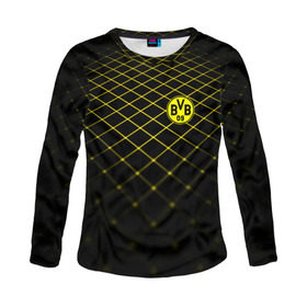 Женский лонгслив 3D с принтом Borussia Dortmund 2018 line в городе Новоалтайск, 100% полиэстер | длинные рукава, круглый вырез горловины, полуприлегающий силуэт | borussia | fc | football | football club | sport | боруссия | спорт | спортивные | униформа | фирменные цвета | фк | футбол | футбольный клуб