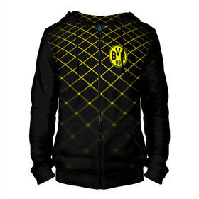 Мужская толстовка 3D на молнии с принтом Borussia Dortmund 2018 line в городе Новоалтайск, 100% полиэстер | длина до линии бедра, манжеты и пояс оформлены мягкой тканевой резинкой, двухслойный капюшон со шнурком для регулировки, спереди молния, по бокам два кармана | borussia | fc | football | football club | sport | боруссия | спорт | спортивные | униформа | фирменные цвета | фк | футбол | футбольный клуб