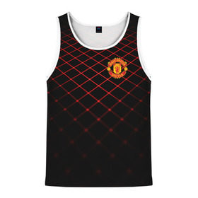 Мужская майка 3D с принтом Manchester United 2018 Line в городе Новоалтайск, 100% полиэстер | круглая горловина, приталенный силуэт, длина до линии бедра. Пройма и горловина окантованы тонкой бейкой | Тематика изображения на принте: emirates | fc | manchester united | абстракция | геометрия | зож | клуб | линии | манчестер юнайтед | модные | мяч | россии | спорт | спортивные | стиль | тренды | футбол | футбольный клуб | экстрим | эмблема
