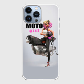 Чехол для iPhone 13 Pro Max с принтом Moto Girl в городе Новоалтайск,  |  | girl | moto | motorcycle | аниме | байк | байкер | девушка | мото | мотоцикл