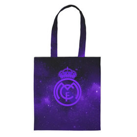 Сумка 3D повседневная с принтом FC Real Madrid(SPACE STYLE) в городе Новоалтайск, 100% полиэстер | Плотность: 200 г/м2; Размер: 34×35 см; Высота лямок: 30 см | real madrid | футбол | футбольный клуб | чемпионат