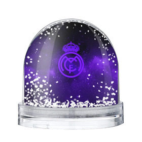 Водяной шар с принтом FC Real Madrid(SPACE STYLE) в городе Новоалтайск, Пластик | Изображение внутри шара печатается на глянцевой фотобумаге с двух сторон | real madrid | футбол | футбольный клуб | чемпионат