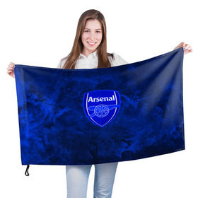 Флаг 3D с принтом FC ARSENAL в городе Новоалтайск, 100% полиэстер | плотность ткани — 95 г/м2, размер — 67 х 109 см. Принт наносится с одной стороны | 