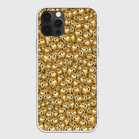 Чехол для iPhone 12 Pro Max с принтом Собачки Doge в городе Новоалтайск, Силикон |  | Тематика изображения на принте: doge | meme | доги | желтый | мем | паттерн | пёс | собака | текстура