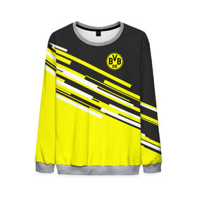 Мужской свитшот 3D с принтом FC Borussia 2018 Sport в городе Новоалтайск, 100% полиэстер с мягким внутренним слоем | круглый вырез горловины, мягкая резинка на манжетах и поясе, свободная посадка по фигуре | Тематика изображения на принте: боруссия | дортмунд