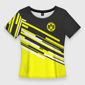 Женская футболка 3D Slim с принтом FC Borussia 2018 Sport в городе Новоалтайск,  |  | боруссия | дортмунд