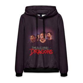 Мужская толстовка 3D с принтом Группа Imagine Dragons в городе Новоалтайск, 100% полиэстер | двухслойный капюшон со шнурком для регулировки, мягкие манжеты на рукавах и по низу толстовки, спереди карман-кенгуру с мягким внутренним слоем. | альтернативный | американская | группа | драгонс | имеджин | инди | индирок | поп | рок | электроник
