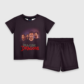 Детский костюм с шортами 3D с принтом Группа Imagine Dragons в городе Новоалтайск,  |  | альтернативный | американская | группа | драгонс | имеджин | инди | индирок | поп | рок | электроник