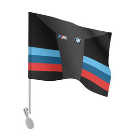 Флаг для автомобиля с принтом BMW 2018 Sport в городе Новоалтайск, 100% полиэстер | Размер: 30*21 см | bmw | автомобиль | автомобильные | бмв | марка | машины | патриот | флаг