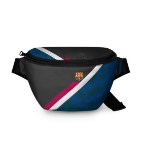 Поясная сумка 3D с принтом FC Barcelona Sport camo II в городе Новоалтайск, 100% полиэстер | плотная ткань, ремень с регулируемой длиной, внутри несколько карманов для мелочей, основное отделение и карман с обратной стороны сумки застегиваются на молнию | fc | fc barcelona | fcb | fly emirates | ronaldo | абстракция | барселона | геометрия | зож | клуб | линии | месси | модные | мяч | реал мадрид | спорт | спортивные | тренды | футбол | футбольный клуб | эмблема