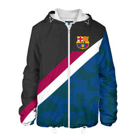 Мужская куртка 3D с принтом FC Barcelona Sport camo II в городе Новоалтайск, ткань верха — 100% полиэстер, подклад — флис | прямой крой, подол и капюшон оформлены резинкой с фиксаторами, два кармана без застежек по бокам, один большой потайной карман на груди. Карман на груди застегивается на липучку | fc | fc barcelona | fcb | fly emirates | ronaldo | абстракция | барселона | геометрия | зож | клуб | линии | месси | модные | мяч | реал мадрид | спорт | спортивные | тренды | футбол | футбольный клуб | эмблема