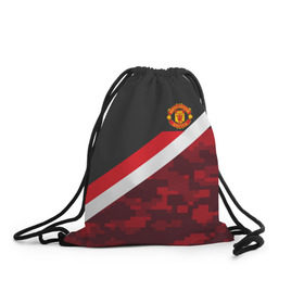 Рюкзак-мешок 3D с принтом Manchester United Sport Camo в городе Новоалтайск, 100% полиэстер | плотность ткани — 200 г/м2, размер — 35 х 45 см; лямки — толстые шнурки, застежка на шнуровке, без карманов и подкладки | Тематика изображения на принте: emirates | fc | manchester united | абстракция | геометрия | зож | клуб | линии | манчестер юнайтед | модные | мяч | россии | спорт | спортивные | стиль | тренды | футбол | футбольный клуб | экстрим | эмблема