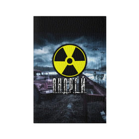Обложка для паспорта матовая кожа с принтом S.T.A.L.K.E.R. - А.Н.Д.Р.Е.Й. в городе Новоалтайск, натуральная матовая кожа | размер 19,3 х 13,7 см; прозрачные пластиковые крепления | Тематика изображения на принте: stalker | андрей | волки | грузовик | имя | мрак | припять | птицы | радиация | сталкер | чернобыль