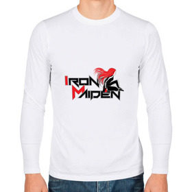 Мужской лонгслив хлопок с принтом Iron Maiden, рыжая девушка в городе Новоалтайск, 100% хлопок |  | iron maiden | адриан смит | айрон мейден | группа | дэйв мюррей | железная дева | ирон майден | метал | мрачный | музыка | песни | рок | стив харрис | тяжелый | хеви | хевиметал | череп