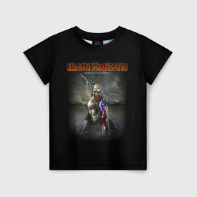 Детская футболка 3D с принтом Iron Maiden manaus amazonas в городе Новоалтайск, 100% гипоаллергенный полиэфир | прямой крой, круглый вырез горловины, длина до линии бедер, чуть спущенное плечо, ткань немного тянется | iron maiden | адриан смит | айрон мейден | гроза | группа | дэйв мюррей | железная дева | ирон майден | метал | мрачный | музыка | песни | рок | стив харрис | тяжелый | флаг | хеви | хевиметал