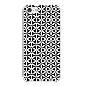 Чехол для iPhone 5/5S матовый с принтом Цветок Жизни в городе Новоалтайск, Силикон | Область печати: задняя сторона чехла, без боковых панелей | Тематика изображения на принте: геометрия пространства | герметизм | древо жизни | друнвало мельхиседек | куб метатрона | мудрость | сакральная геометрия | семя жизни | ткань пространства | цветок жизни