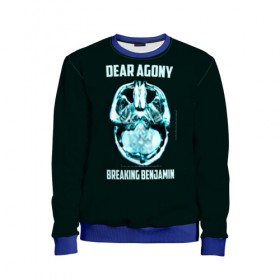 Детский свитшот 3D с принтом Dear Agony, Breaking Benjamin в городе Новоалтайск, 100% полиэстер | свободная посадка, прямой крой, мягкая тканевая резинка на рукавах и понизу свитшота | benjamin | breaking | альтернативная | альтернативный | американская | бенджамин | бернли | брейкинг | группа | метал | музыка | ню | нюметал | песни | постгранж | рок | хард | хардрок