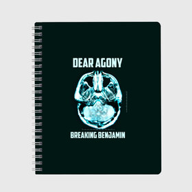 Тетрадь с принтом Dear Agony Breaking Benjamin в городе Новоалтайск, 100% бумага | 48 листов, плотность листов — 60 г/м2, плотность картонной обложки — 250 г/м2. Листы скреплены сбоку удобной пружинной спиралью. Уголки страниц и обложки скругленные. Цвет линий — светло-серый
 | benjamin | breaking | альтернативная | альтернативный | американская | бенджамин | бернли | брейкинг | группа | метал | музыка | ню | нюметал | песни | постгранж | рок | хард | хардрок