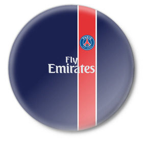 Значок с принтом PSG 2018 Original #1 в городе Новоалтайск,  металл | круглая форма, металлическая застежка в виде булавки | Тематика изображения на принте: fc | fly emirates | paris | psg | лого | париж | псж | спорт | спортивные | фк | футбольный клуб