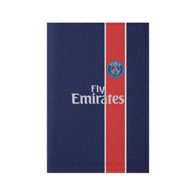 Обложка для паспорта матовая кожа с принтом PSG 2018 Original #1 в городе Новоалтайск, натуральная матовая кожа | размер 19,3 х 13,7 см; прозрачные пластиковые крепления | fc | fly emirates | paris | psg | лого | париж | псж | спорт | спортивные | фк | футбольный клуб