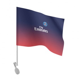 Флаг для автомобиля с принтом PSG 2018 Original #12 в городе Новоалтайск, 100% полиэстер | Размер: 30*21 см | fc | fly emirates | paris | psg | лого | париж | псж | спорт | спортивные | фк | футбольный клуб