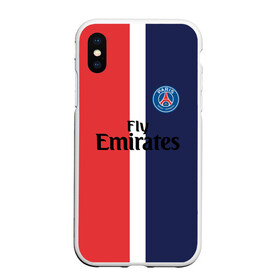 Чехол для iPhone XS Max матовый с принтом PSG 2018 Original #13 в городе Новоалтайск, Силикон | Область печати: задняя сторона чехла, без боковых панелей | fc | fly emirates | paris | psg | лого | париж | псж | спорт | спортивные | фк | футбольный клуб