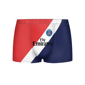 Мужские трусы 3D с принтом PSG 2018 Original #14 в городе Новоалтайск, 50% хлопок, 50% полиэстер | классическая посадка, на поясе мягкая тканевая резинка | fc | fly emirates | paris | psg | лого | париж | псж | спорт | спортивные | фк | футбольный клуб