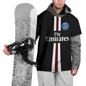 Накидка на куртку 3D с принтом PSG 2018 Original #15 в городе Новоалтайск, 100% полиэстер |  | fc | fly emirates | paris | psg | лого | париж | псж | спорт | спортивные | фк | футбольный клуб
