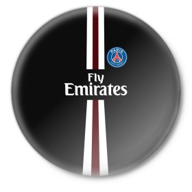 Значок с принтом PSG 2018 Original #15 в городе Новоалтайск,  металл | круглая форма, металлическая застежка в виде булавки | Тематика изображения на принте: fc | fly emirates | paris | psg | лого | париж | псж | спорт | спортивные | фк | футбольный клуб