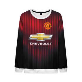 Мужской свитшот 3D с принтом Manchester United 2018 red в городе Новоалтайск, 100% полиэстер с мягким внутренним слоем | круглый вырез горловины, мягкая резинка на манжетах и поясе, свободная посадка по фигуре | emirates | fc | manchester united | абстракция | геометрия | зож | клуб | линии | манчестер юнайтед | модные | мяч | россии | спорт | спортивные | стиль | тренды | футбол | футбольный клуб | экстрим | эмблема