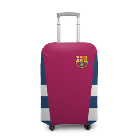 Чехол для чемодана 3D с принтом FC Barcelona 2018 Vintage в городе Новоалтайск, 86% полиэфир, 14% спандекс | двустороннее нанесение принта, прорези для ручек и колес | fc | fc barcelona | fcb | fly emirates | ronaldo | абстракция | барселона | геометрия | зож | клуб | линии | месси | модные | мяч | реал мадрид | спорт | спортивные | тренды | футбол | футбольный клуб | эмблема