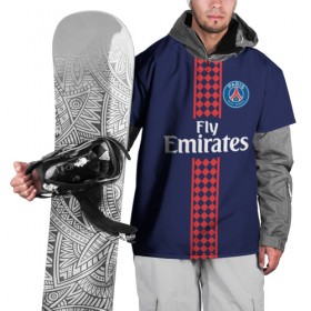 Накидка на куртку 3D с принтом PSG 2018 Original #19 в городе Новоалтайск, 100% полиэстер |  | fc | fly emirates | paris | psg | лого | париж | псж | спорт | спортивные | фк | футбольный клуб