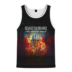 Мужская майка 3D с принтом Iron Maiden в городе Новоалтайск, 100% полиэстер | круглая горловина, приталенный силуэт, длина до линии бедра. Пройма и горловина окантованы тонкой бейкой | iron maiden | адриан смит | айрон мейден | группа | дэйв мюррей | железная дева | индеец | ирон майден | метал | мрачный | музыка | огонь | песни | рок | стив харрис | тяжелый | хеви | хевиметал