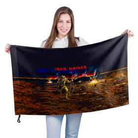 Флаг 3D с принтом Боец Iron Maiden в городе Новоалтайск, 100% полиэстер | плотность ткани — 95 г/м2, размер — 67 х 109 см. Принт наносится с одной стороны | iron maiden | адриан смит | айрон мейден | война | группа | дэйв мюррей | железная дева | ирон майден | метал | мрачный | музыка | песни | рок | солдат | стив харрис | тяжелый | хеви | хевиметал