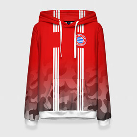 Женская толстовка 3D с принтом FC Bayern 2018 Original #7 в городе Новоалтайск, 100% полиэстер  | двухслойный капюшон со шнурком для регулировки, мягкие манжеты на рукавах и по низу толстовки, спереди карман-кенгуру с мягким внутренним слоем. | bayern | fly fc | бавария | спорт | футбольный клуб