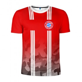Мужская футболка 3D спортивная с принтом FC Bayern 2018 Original #7 в городе Новоалтайск, 100% полиэстер с улучшенными характеристиками | приталенный силуэт, круглая горловина, широкие плечи, сужается к линии бедра | bayern | fly fc | бавария | спорт | футбольный клуб
