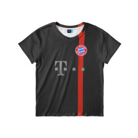 Детская футболка 3D с принтом FC Bayern 2018 Original #4 в городе Новоалтайск, 100% гипоаллергенный полиэфир | прямой крой, круглый вырез горловины, длина до линии бедер, чуть спущенное плечо, ткань немного тянется | bayern | bayern munchen | fc bayern | football | football club | sport | бавария | спорт | футбол | футбольный клуб