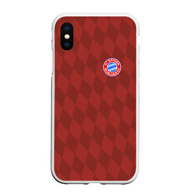 Чехол для iPhone XS Max матовый с принтом FC Bayern 2018 Original #10 в городе Новоалтайск, Силикон | Область печати: задняя сторона чехла, без боковых панелей | bayern | fly fc | бавария | геометрия | спорт | футбольный клуб