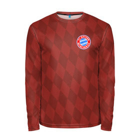 Мужской лонгслив 3D с принтом FC Bayern 2018 Original #10 в городе Новоалтайск, 100% полиэстер | длинные рукава, круглый вырез горловины, полуприлегающий силуэт | Тематика изображения на принте: bayern | fly fc | бавария | геометрия | спорт | футбольный клуб