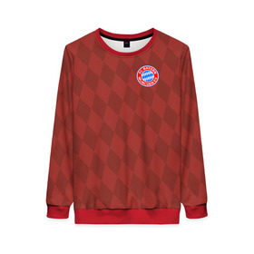 Женский свитшот 3D с принтом FC Bayern 2018 Original #10 в городе Новоалтайск, 100% полиэстер с мягким внутренним слоем | круглый вырез горловины, мягкая резинка на манжетах и поясе, свободная посадка по фигуре | bayern | fly fc | бавария | геометрия | спорт | футбольный клуб