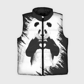 Женский жилет утепленный 3D с принтом Panda love в городе Новоалтайск,  |  | 14 февраля | love | panda | panda love | день святого валентина | любовь | панда