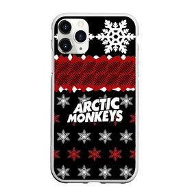 Чехол для iPhone 11 Pro матовый с принтом Праздничный Arctic Monkeys в городе Новоалтайск, Силикон |  | Тематика изображения на принте: алекс тёрнер | арктик | арктические мартышки | гаражный | группа | джейми кук | знак | инди рок | красный | м | манкис | музыка | надпись | ник о мэлли | новогодний | новый год | обезьяна