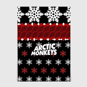 Постер с принтом Праздничный Arctic Monkeys в городе Новоалтайск, 100% бумага
 | бумага, плотность 150 мг. Матовая, но за счет высокого коэффициента гладкости имеет небольшой блеск и дает на свету блики, но в отличии от глянцевой бумаги не покрыта лаком | алекс тёрнер | арктик | арктические мартышки | гаражный | группа | джейми кук | знак | инди рок | красный | м | манкис | музыка | надпись | ник о мэлли | новогодний | новый год | обезьяна