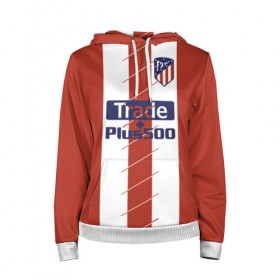 Женская толстовка 3D с принтом Atletico Madrid Original #3 в городе Новоалтайск, 100% полиэстер  | двухслойный капюшон со шнурком для регулировки, мягкие манжеты на рукавах и по низу толстовки, спереди карман-кенгуру с мягким внутренним слоем. | atletico madrid | emirates | fc | абстракция | атлетико мадрид | геометрия | зож | клуб | линии | мода | модные | мяч | спорт | спортивные | стиль | тренды | флаг россии | футбол | футбольный клуб | экстрим | эмблема