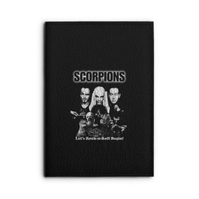 Обложка для автодокументов с принтом Группа Scorpions в городе Новоалтайск, натуральная кожа |  размер 19,9*13 см; внутри 4 больших “конверта” для документов и один маленький отдел — туда идеально встанут права | scorpions | группа | скорпионс | хард | хардрок