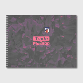 Альбом для рисования с принтом Atletico Madrid Original #8 в городе Новоалтайск, 100% бумага
 | матовая бумага, плотность 200 мг. | атлетико мадрид | полигоны | эмблема